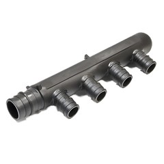 UPONOR Uponor Wirsbo Q2247550 ProPEX 4 Outlet EP Branch Multi-Port Tee 3/4 inch Supply x 1/2 Outlets