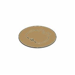 ABB ABB E97BR Carlon E97BR 1-Door Floor Box Cover, Brass