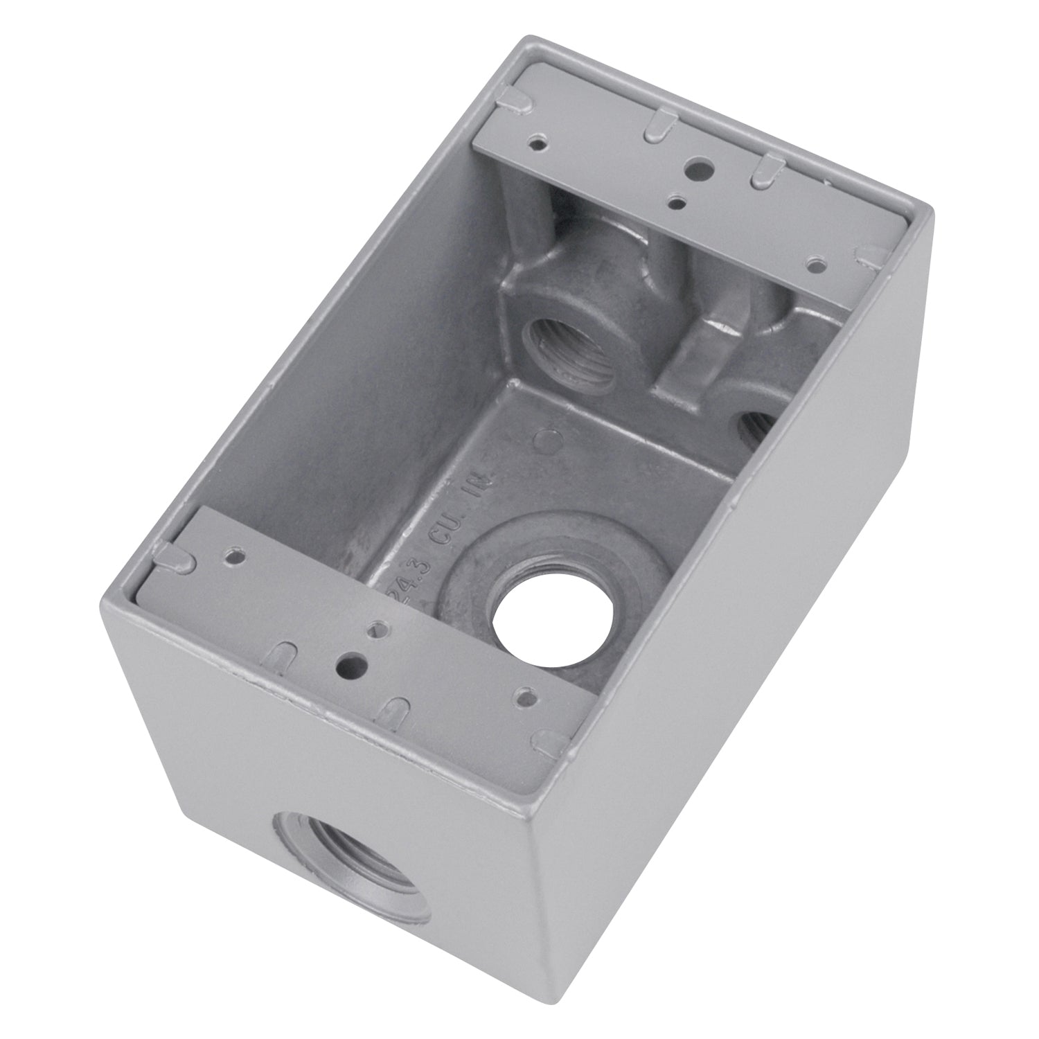 ABB ABB IHD4-1 Red Dot IHD4-1 1-Gang Weatherproof Metallic Device Box (4) 1/2 Hubs