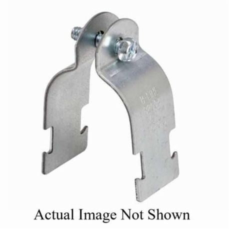 EATON B-Line B2016HDG B-Line B2016-HDG 3-1/2 Rigid/EMT Pipe & Conduit Strut Clamp, Hot-Dipped Galvanized