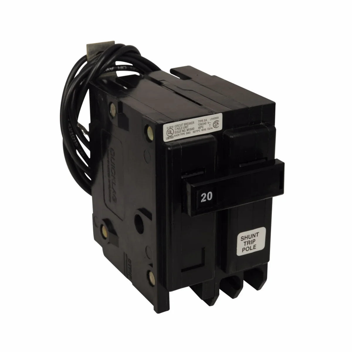 EATON Eaton BAB1020S ETN BAB1020S BAB BREAKER 1P 20A MAX
