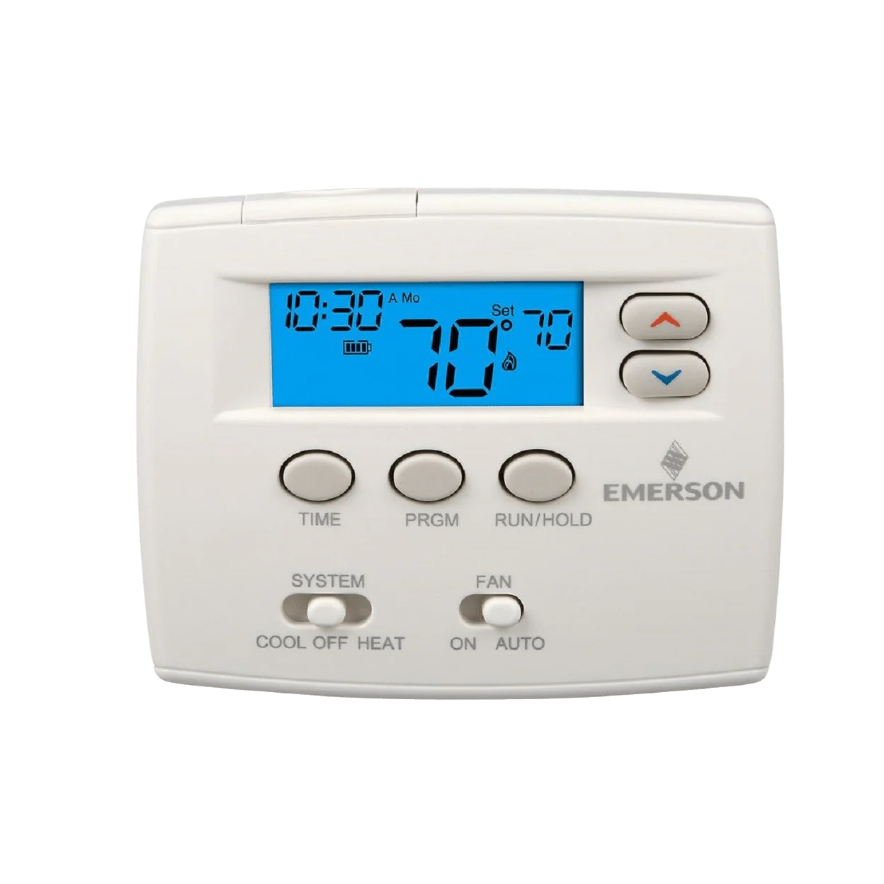 EMERSON CLIMATE TECHNOLOGIES Emerson Climate Technologies 1F82-0261 White Rodgers Blue 5/1/1 Day or 24 hr 2H/1C Programmable Thermostat