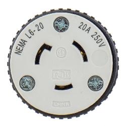HUBBELL Hubbell L620C LKG CONN 20A 250V HUB PRO L6-20R