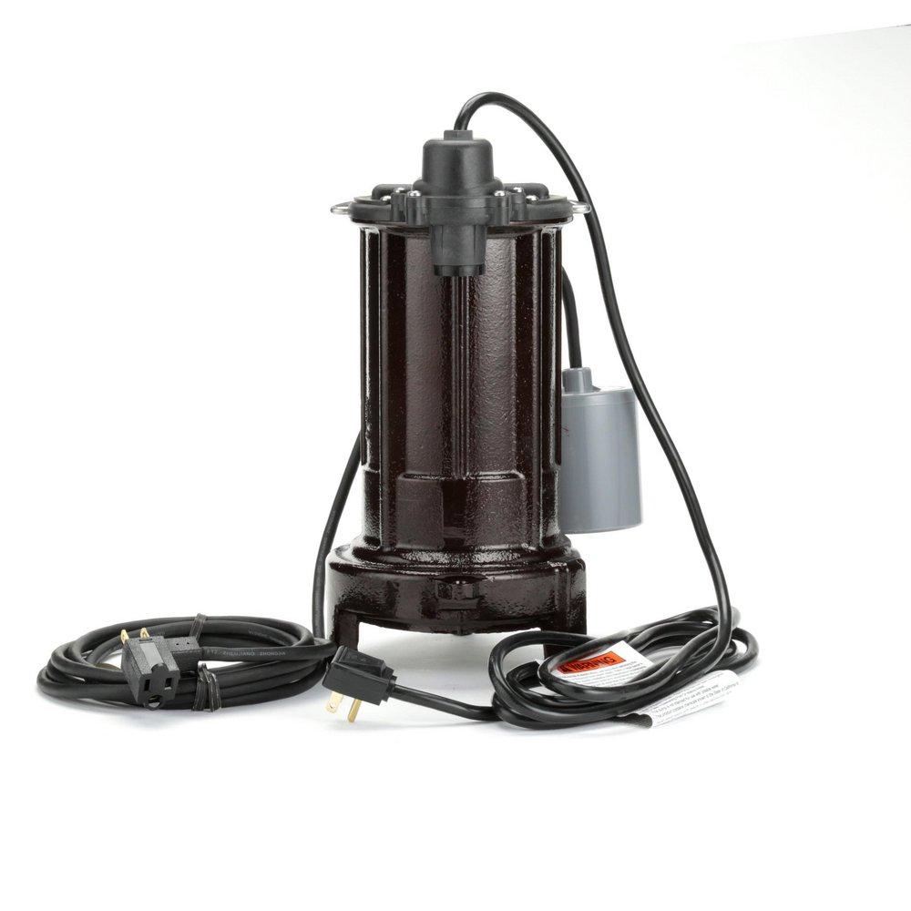 LIBERTY PUMPS Liberty Pumps 293 290 Series 3/4 hp Cast Iron Submersible Effluent Sump Pump with 10 ft Cord