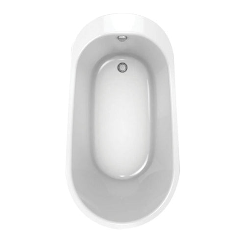 MAAX MAAX 105797-000-002 Sax 60 Inch x 32 Inch x 24 Inch Acrylx Freestanding Soaking Bathtub, End Drain, White