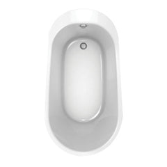 MAAX 105797-000-002 Sax 60 Inch x 32 Inch x 24 Inch Acrylx Freestanding Soaking Bathtub, End Drain, White
