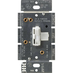 LUTRON Lutron AYFSQ-F-WH Ariadni Fan Control 1-Pole 3-Speed 120V 1.5A