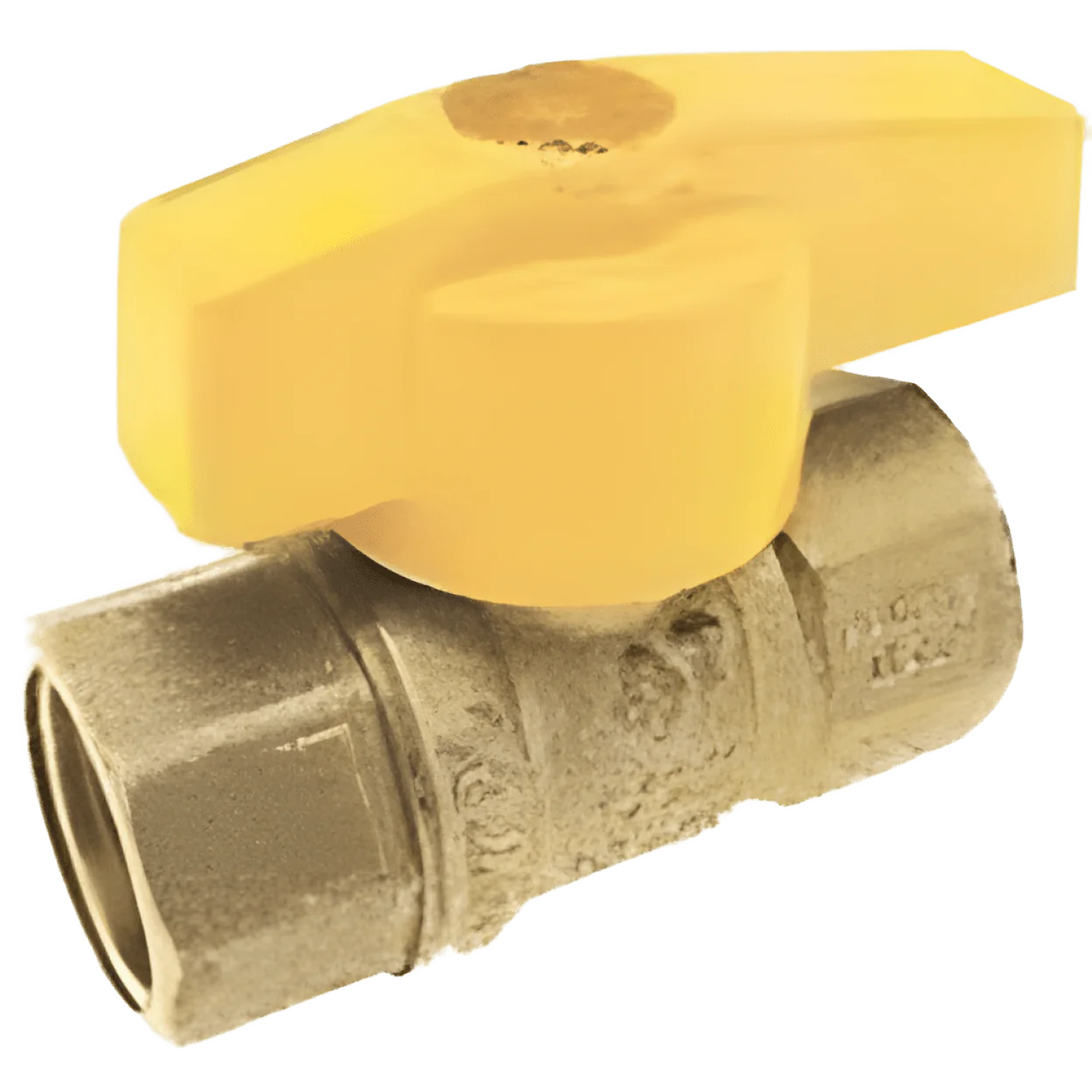 MUELLER INDUSTRIES Mueller Industries 110-123HC 1/2 inch Brass Gas Ball Valve, Lever Handle, Imported, FIP x FIP