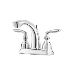 Pfister LG48CB1C Avalon 2 Handle Centerset Bathroom Sink Faucet with Pop-Up Drain, Polished Chrome