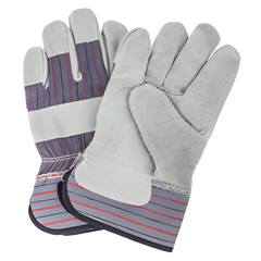 SAS Safety Corporation 670-6529 Split Leather Palm Work Gloves, Pair