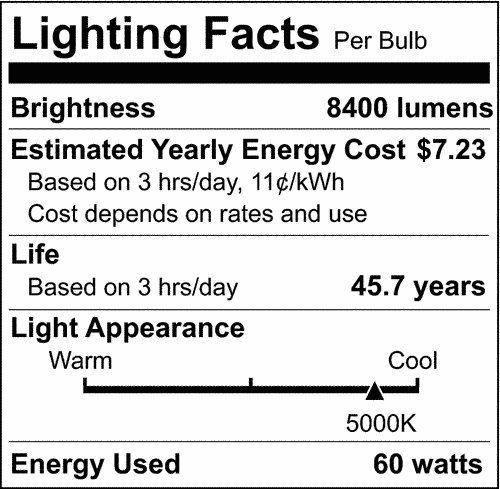 SATCO-NUVO SATCO S39752 60W LED Extended Mogul EX-39 Bulb