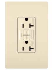 LEGRAND Pass & Seymour 2097TRWRLA 20A 125V Self-Test Tamper-Resistant Weather-Resistant GFCI Light Almond