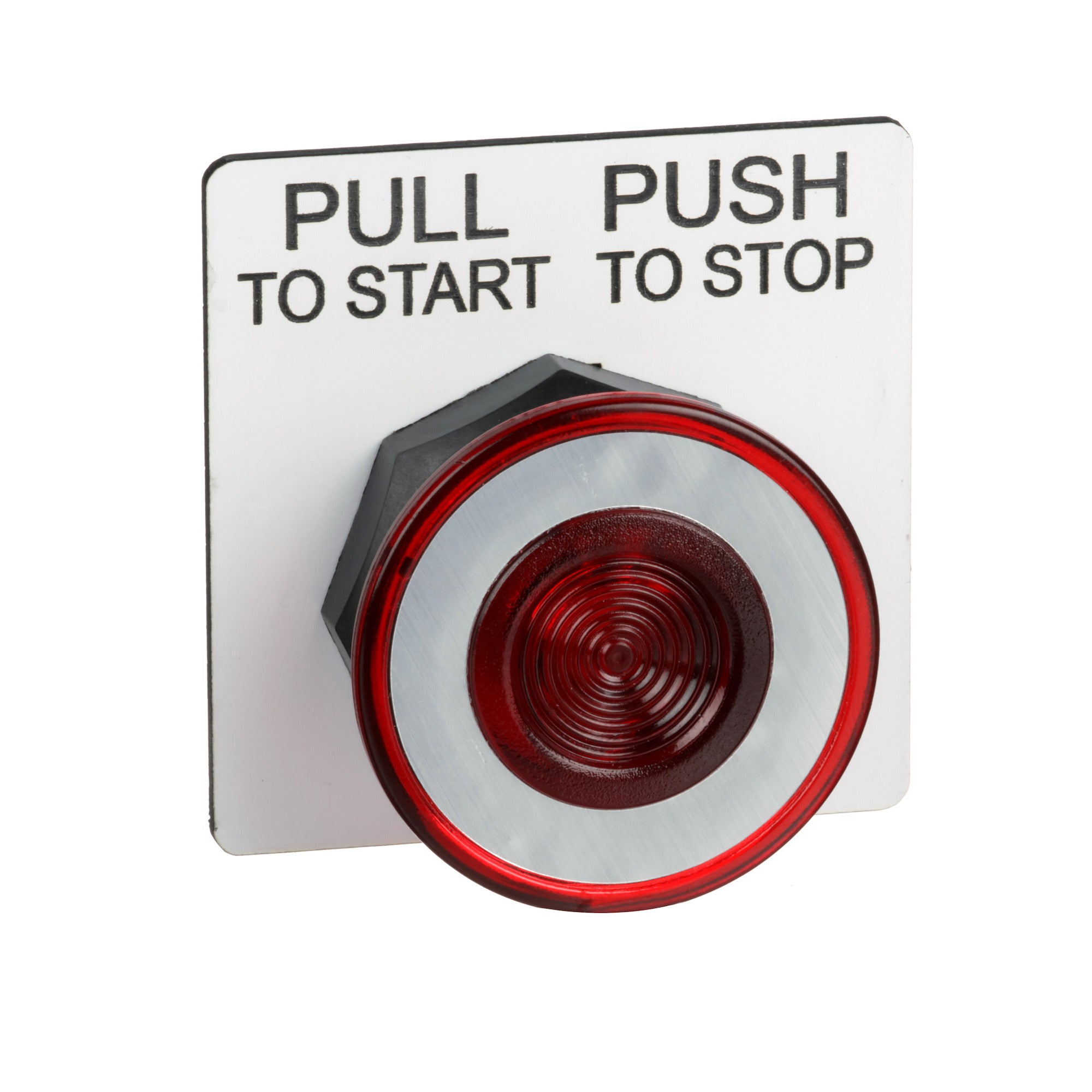 SCHNEIDER ELECTRIC Schneider Electric 9001SKR9R Square D 30 mm Red Body Plastic Bezel Push-Pull Operator