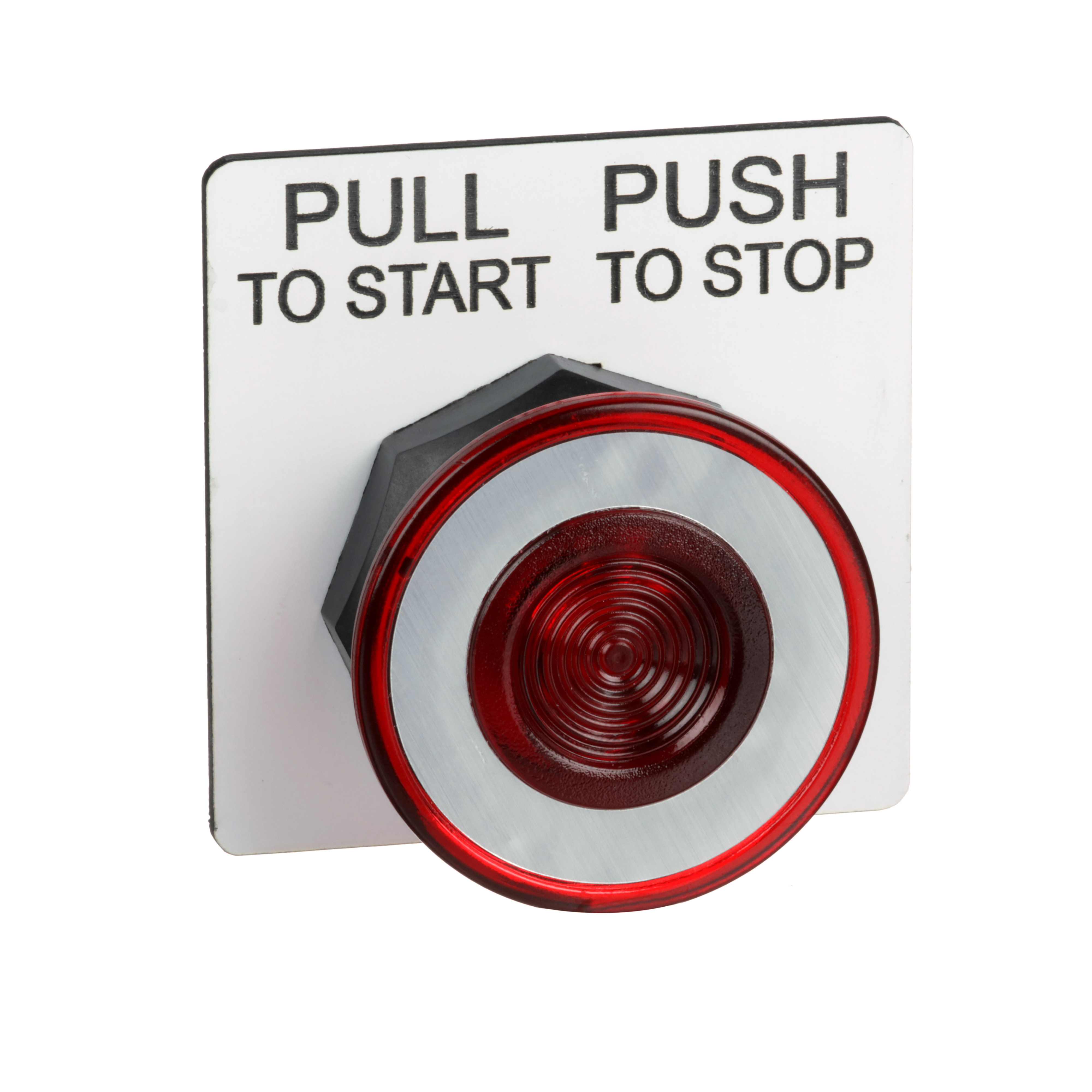 SCHNEIDER ELECTRIC Schneider Electric 9001SKR9R Square D 30 mm Red Body Plastic Bezel Push-Pull Operator