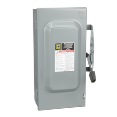 SCHNEIDER ELECTRIC Square D D223N Safety Switch Fusible 100A 2P NEMA-1 240V , Single Throw