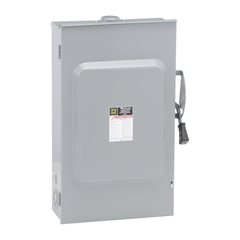 SCHNEIDER ELECTRIC Square D D324NRB Safety Switch Fusible 200A 3P NEMA 3R 240V, Single Throw