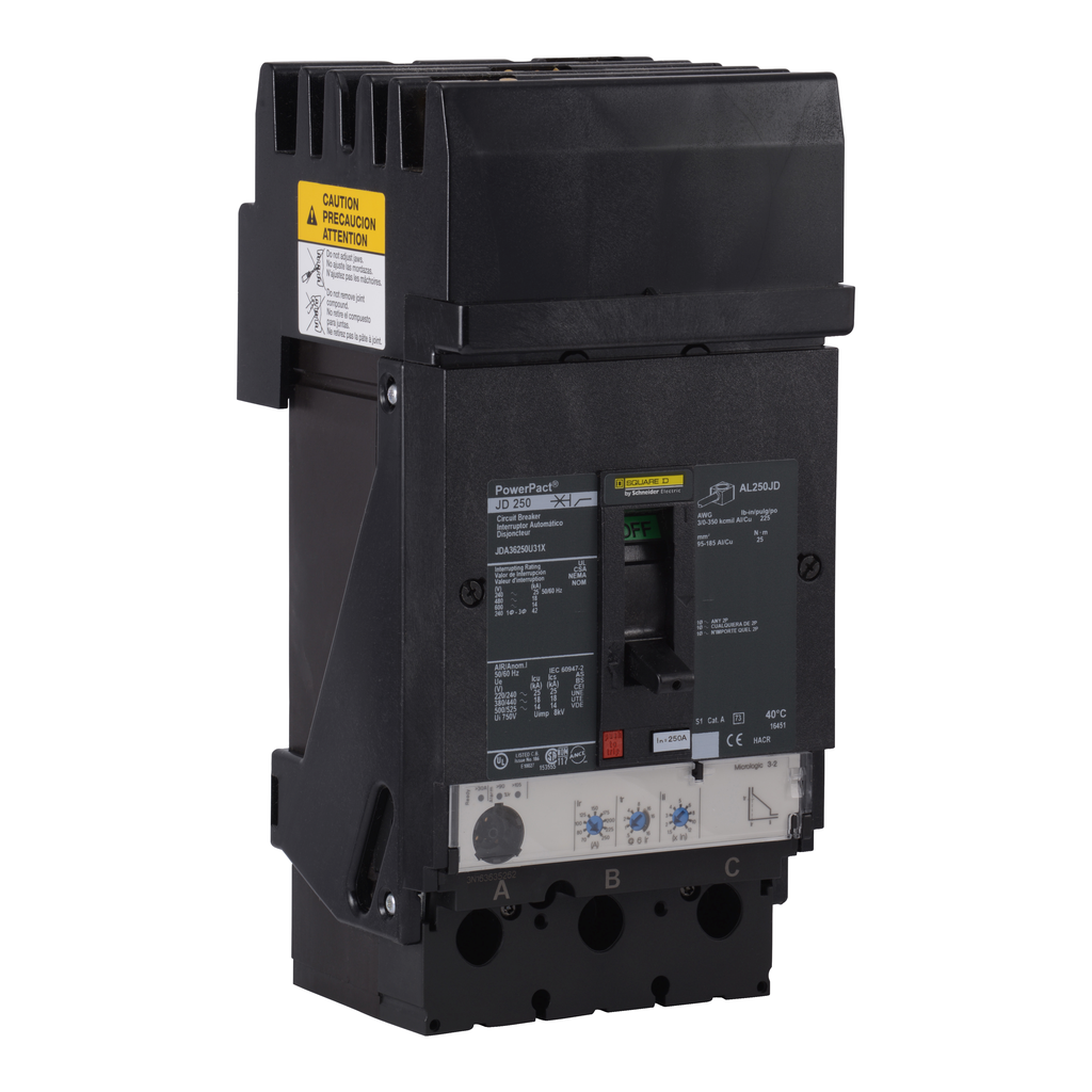 SCHNEIDER ELECTRIC JDA36250U31X CIRCUIT BREAKERS