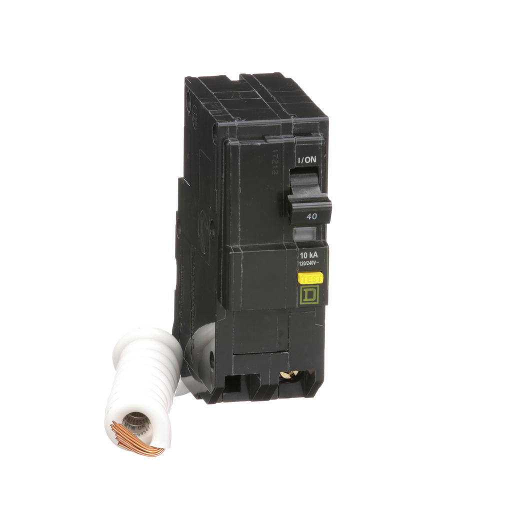 SCHNEIDER ELECTRIC Square D QO240GFI Miniature Circuit Breaker w/GFI 40A 120/240V 2P