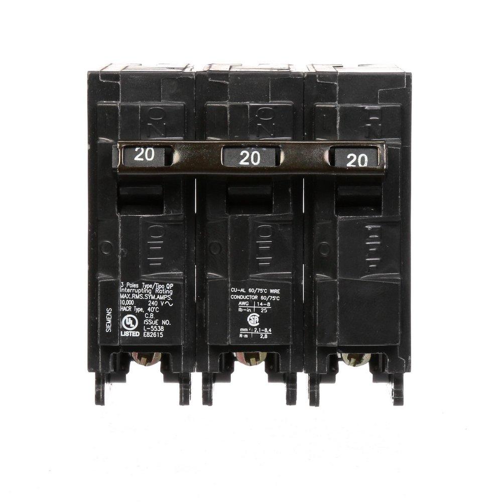 SIEMENS Siemens Q320 Breaker 240V 20A 3-Pole