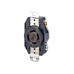 LEVITON Leviton 2410 20 Amp 125/250 Volt Flush Mounting Locking Receptacle Industrial Grade
