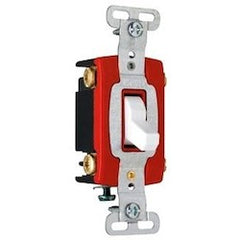 LEGRAND Pass & Seymour CSB20AC4W Toggle Type, Thermoplastic Polycarbonate Toggle, Glass-Reinforced