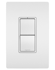 LEGRAND Pass & Seymour RCD33W Combination (2) Single Pole/3-Way Switch, 15A 120V - White