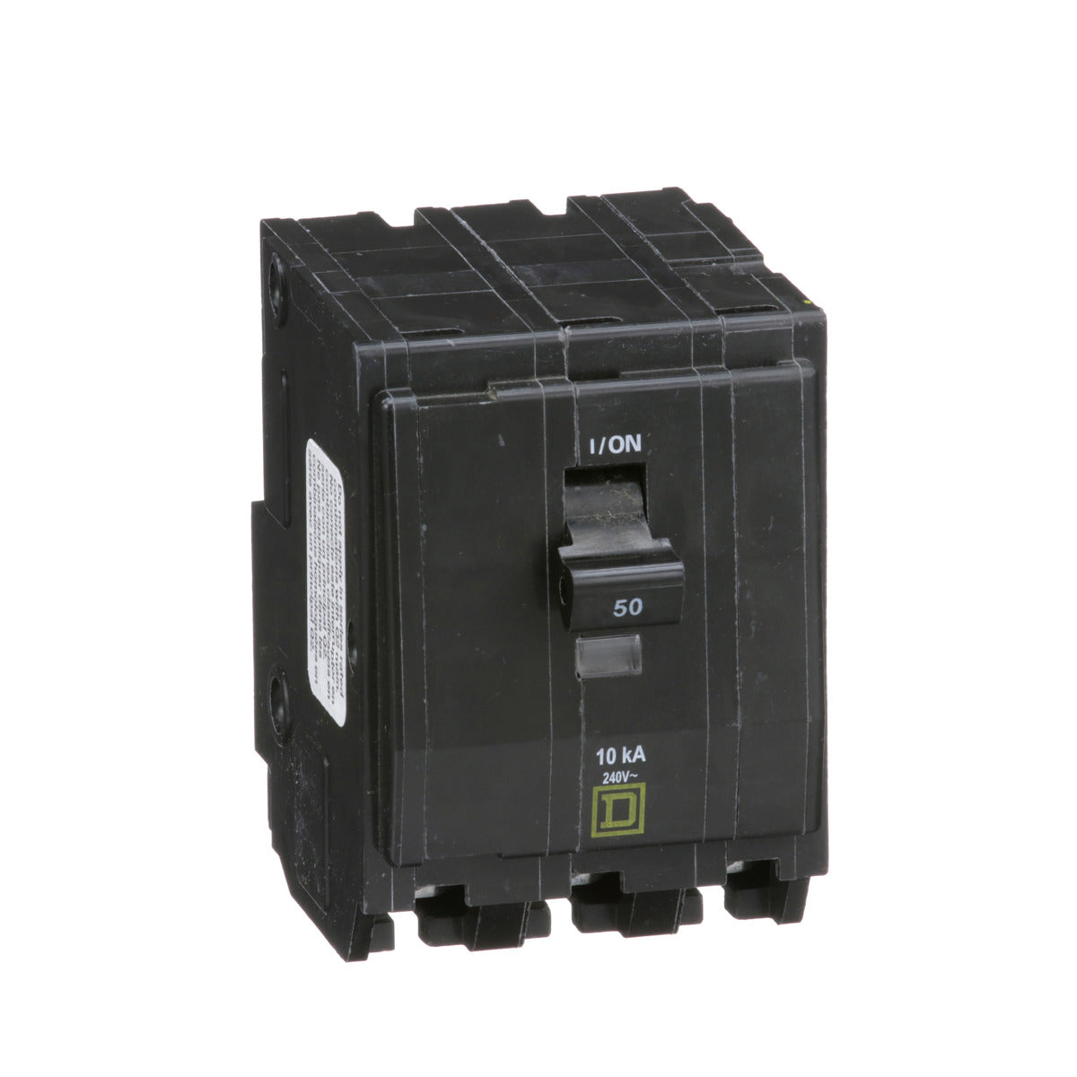 SCHNEIDER ELECTRIC Square D QO350 Miniature Circuit Breaker 50A 240V 3Ph Plug-On