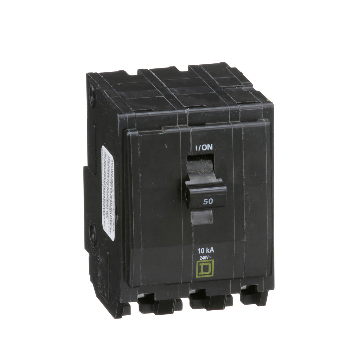SCHNEIDER ELECTRIC Square D QO350 Miniature Circuit Breaker 50A 240V 3Ph Plug-On