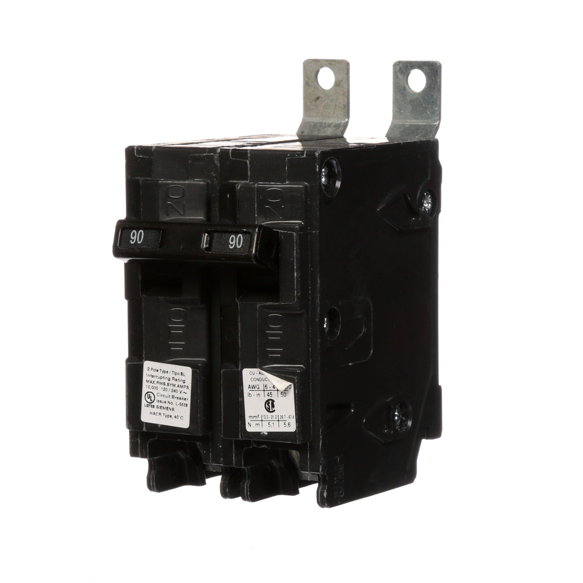 SIEMENS Siemens B290 2-Pole 90 Amp 120/240 Volt 10 K Circuit Breaker
