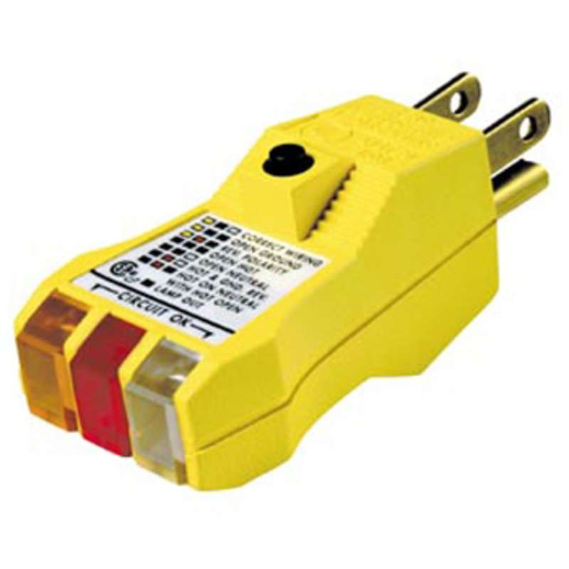 IDEAL Ideal 61-051 E-Z Check Plus Circuit Tester 120 VAC