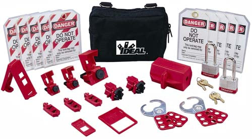 IDEAL Ideal 44-971 Lockout Or Tagout Kit Standard Nylon Zipper 25 Pieces