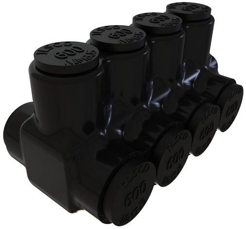 ILSCO ILSCO PBTD-4-500 Nimbus Insulated Aluminum Multi-Tap Connector 600-4 4 Ports
