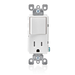 LEVITON Leviton T5625-W LEV T5625-W 15A SWITCH TR RCPT CMBO
