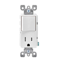 LEVITON Leviton T5625-W LEV T5625-W 15A SWITCH TR RCPT CMBO