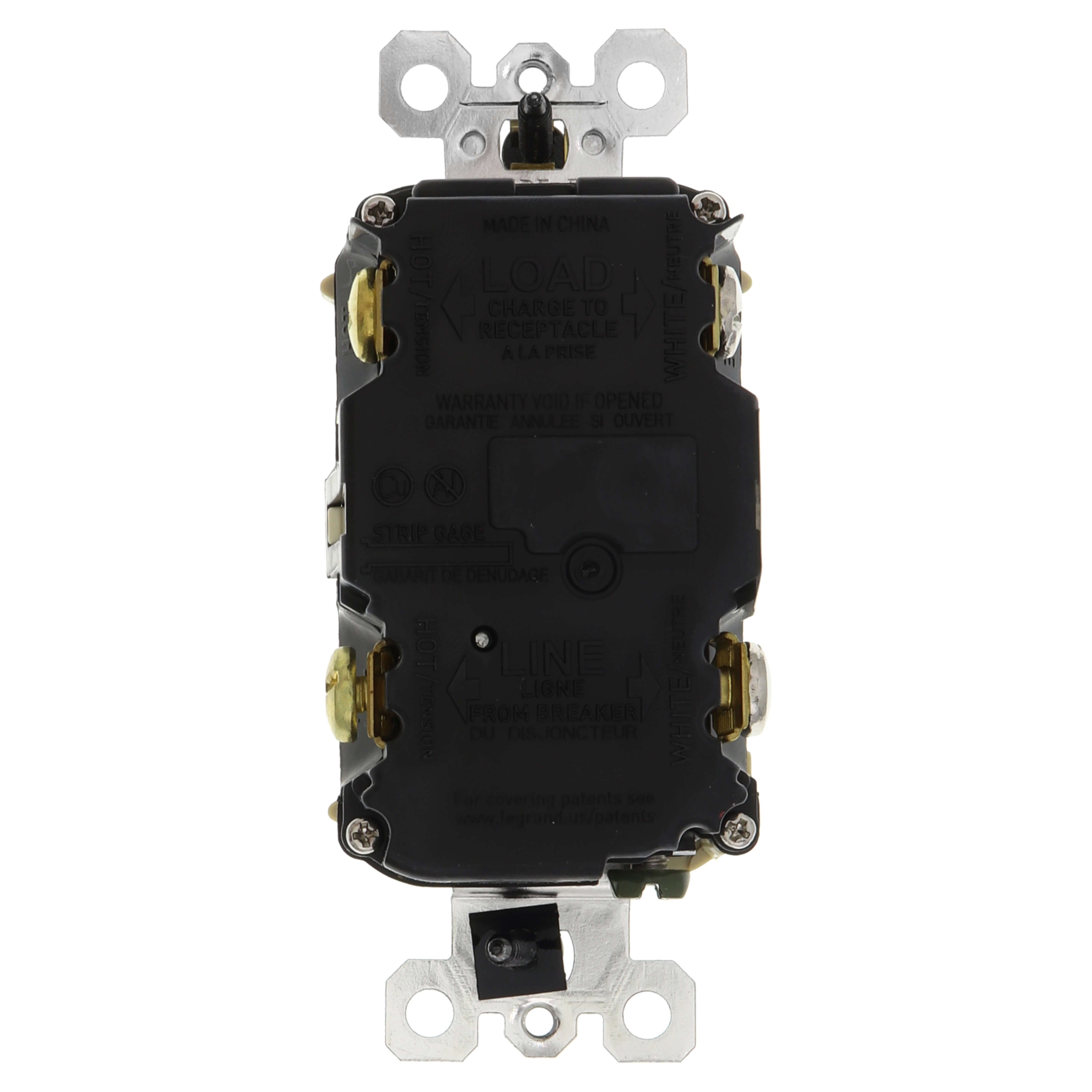 LEGRAND Pass & Seymour 2097TRWRI Self-Test Tamper-Resistant Weather-Resistant GFCI 20A 125V Ivory