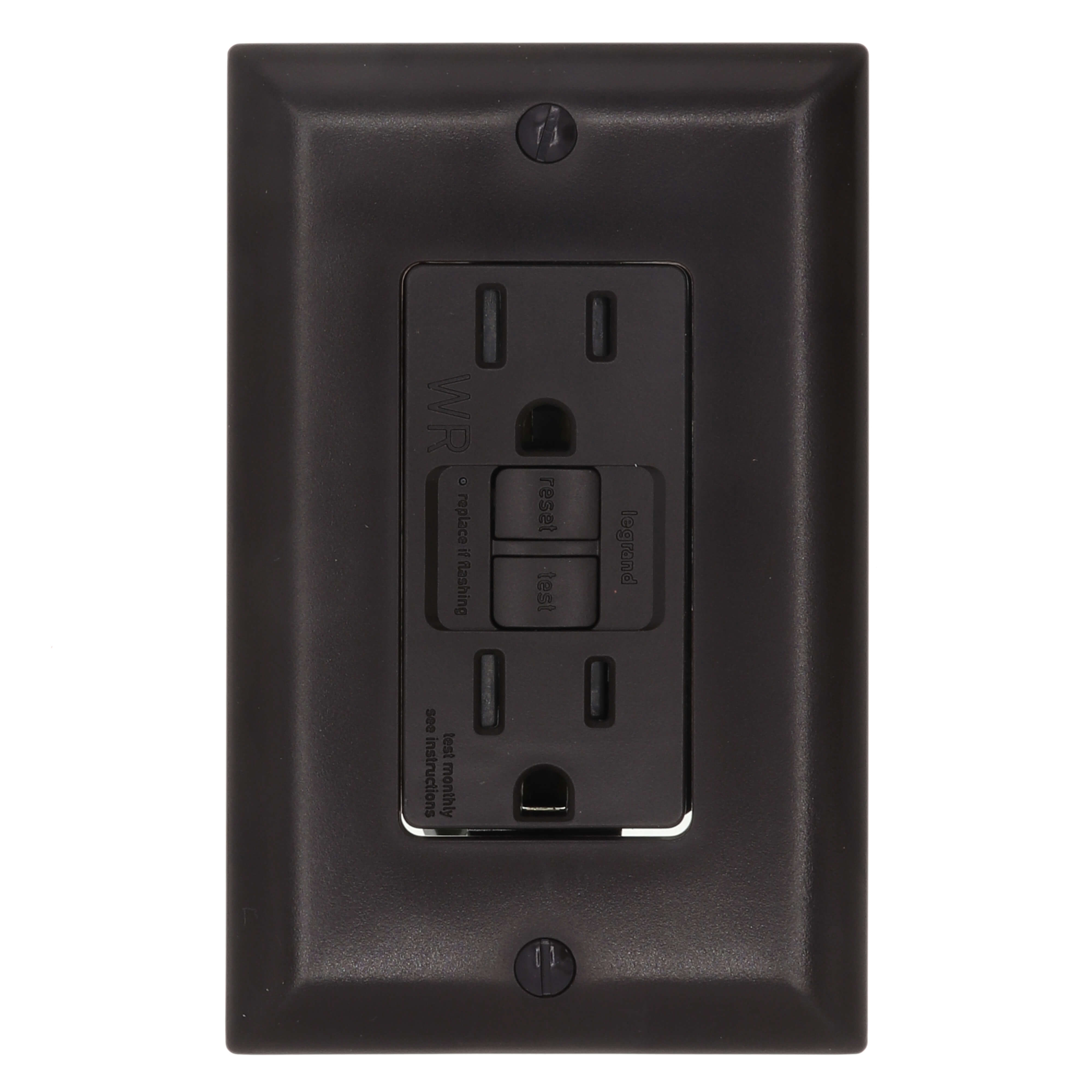 LEGRAND Pass & Seymour 1597TRWR Self-Test Tamper-Resistant GFCI Brown 15A 125V