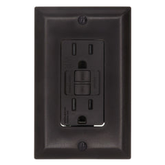 LEGRAND Pass & Seymour 1597TRWR Self-Test Tamper-Resistant GFCI Brown 15A 125V