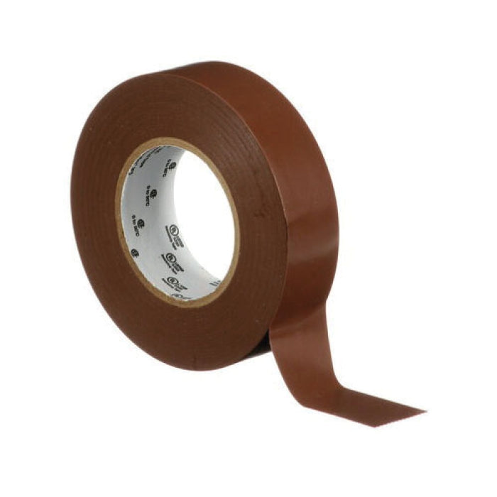 3M 3M 165BR4A 3/4 x 60ft Temflex Vinyl Electrical Tape Brown