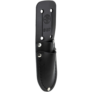 KLEIN TOOLS Klein 5187 Scissors and Cable Splicer's Knife Holder Leather Up to 2-1/4 Inches
