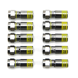 KLEIN TOOLS Klein VDV812-606 Universal F Compression Connectors RG6/6Q 10-Pack