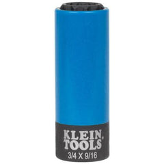 KLEIN TOOLS Klein Tools 66030 2-in-1 Coated Impact Socket 12-Point (3/4 x 9/16)