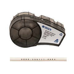 BRADY Brady M21-125-C-342 BMP21 Heat Shrink Tubing Cartridge Label 7 ft L x 0.235 in W B-342 Polyolefin