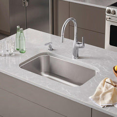 BLANCO BLANCO 441024 Stellar Super Single Bowl Kitchen Sink 28 x 18 in No Holes
