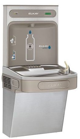 ELKAY Elkay LZS8WSSK ezH2O Bottle Filling Station with Single ADA Cooler Filtered 8 GPH