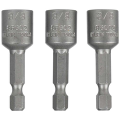 KLEIN TOOLS Klein 86602 3/8-Inch Magnetic Hex Drivers, 3-Pack