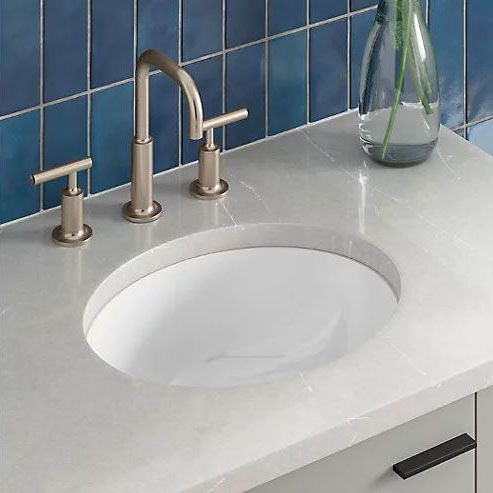 KOHLER Kohler K-2209-0 Caxton Bathroom Sink White 1 Bowl Undermount