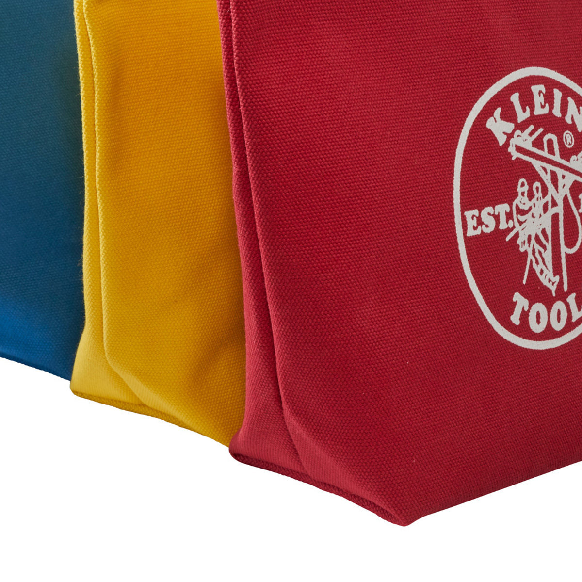 KLEIN TOOLS Klein 5539CPAK Assorted Canvas Zipper Bags, 10 inches x 3-1/2 inches x 8 inches