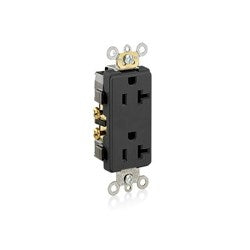 LEVITON Leviton 16352-E Decora Plus Duplex Receptacle 20 Amp 125 Volt NEMA 5-20R