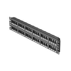PANDUIT Panduit NKPP48FMY NetKey 48-Port Flush Patch Panel, RU, Black
