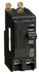 SCHNEIDER ELECTRIC Square D QOB2100 Miniature Circuit Breaker 100A 120/240V 1Ph 2P , Bolt-On